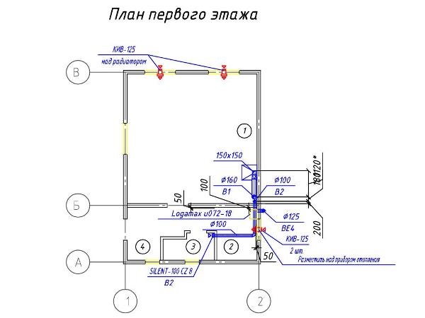 Недорогая приточно-вытяжная вентиляция в частный дом через приточные клапаны